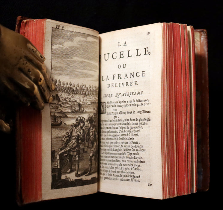 1656 Rare French Book - JOAN OF ARC - La Pucelle ou la France delivree. Poeme heroique.