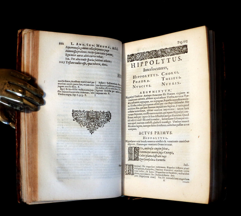 1651 Rare Latin Book - SENECA - L. Annæi Senecæ - Tragedies - Medea, Phaedra, Oedipus, etc.