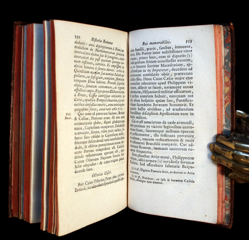 1774 Scarce Latin Book - ROMAN HISTORY from his Famous Authors - Lucius Annaeus Florus, Tite-Live, Caius Velleius Paterculus.