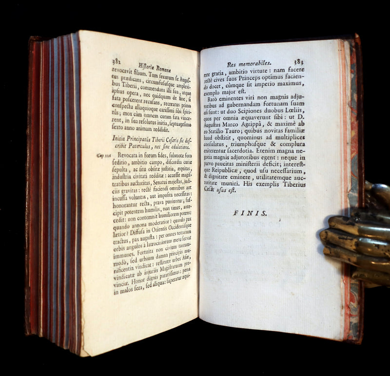 1774 Scarce Latin Book - ROMAN HISTORY from his Famous Authors - Lucius Annaeus Florus, Tite-Live, Caius Velleius Paterculus.