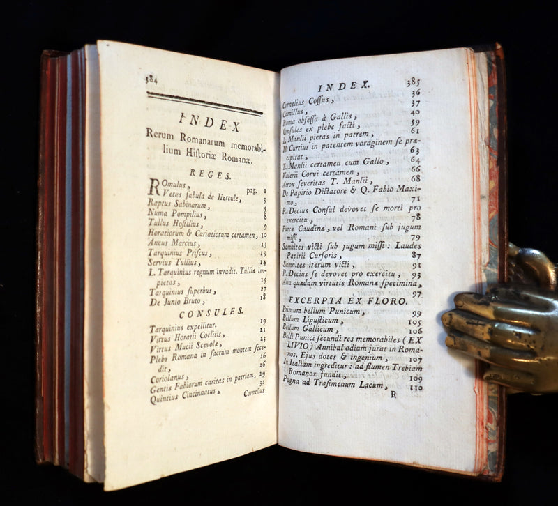 1774 Scarce Latin Book - ROMAN HISTORY from his Famous Authors - Lucius Annaeus Florus, Tite-Live, Caius Velleius Paterculus.