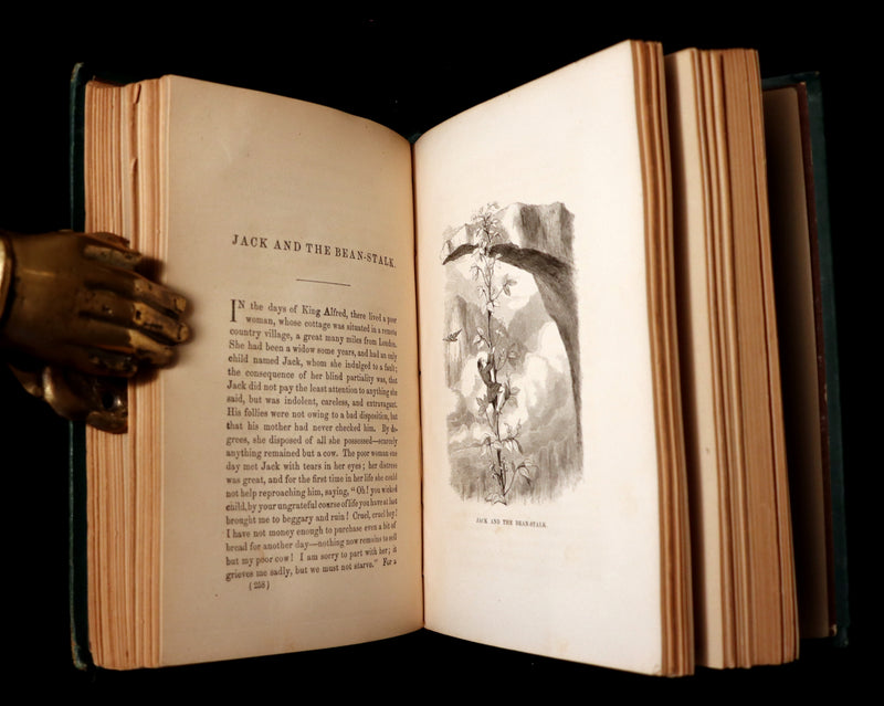 1880 Scarce Victorian Book - Standard FAIRY TALES illustrated by Gustave Dore & George Cruikshank.
