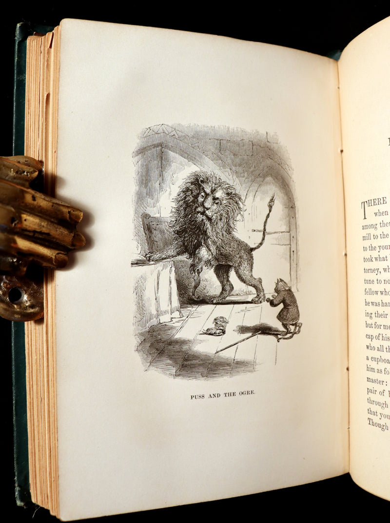 1880 Scarce Victorian Book - Standard FAIRY TALES illustrated by Gustave Dore & George Cruikshank.