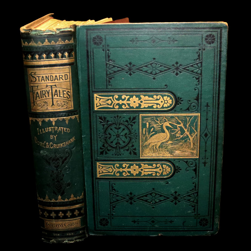 1880 Scarce Victorian Book - Standard FAIRY TALES illustrated by Gustave Dore & George Cruikshank.