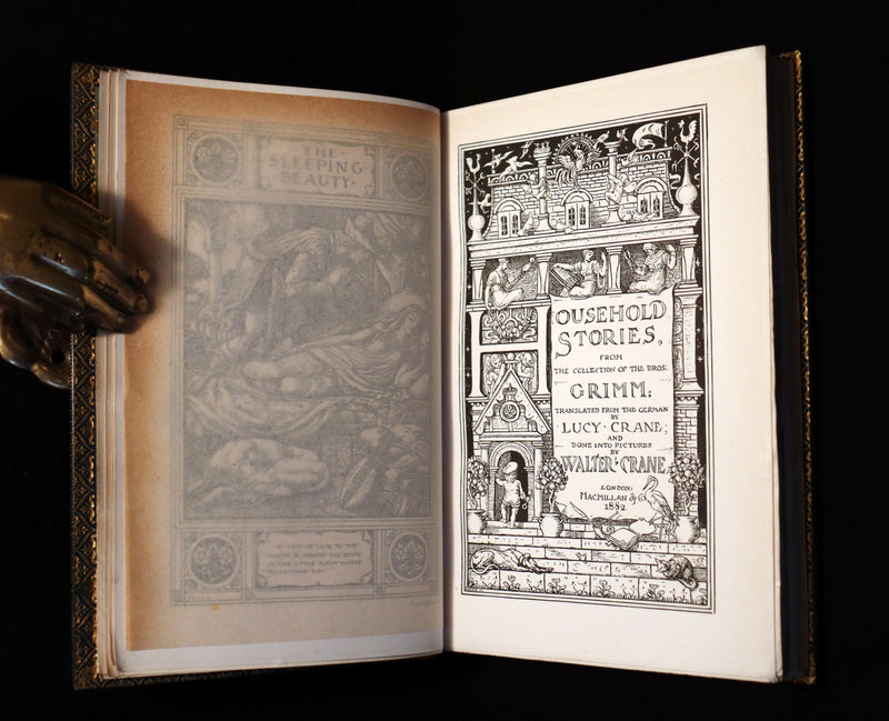 1882 First Edition bound by Riviere & Son - Brothers Grimm's FAIRY TALES illustrated by Walter Crane.