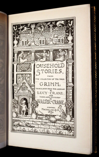 1882 First Edition bound by Riviere & Son - Brothers Grimm's FAIRY TALES illustrated by Walter Crane.