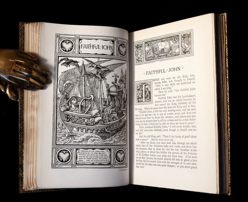 1882 First Edition bound by Riviere & Son - Brothers Grimm's FAIRY TALES illustrated by Walter Crane.