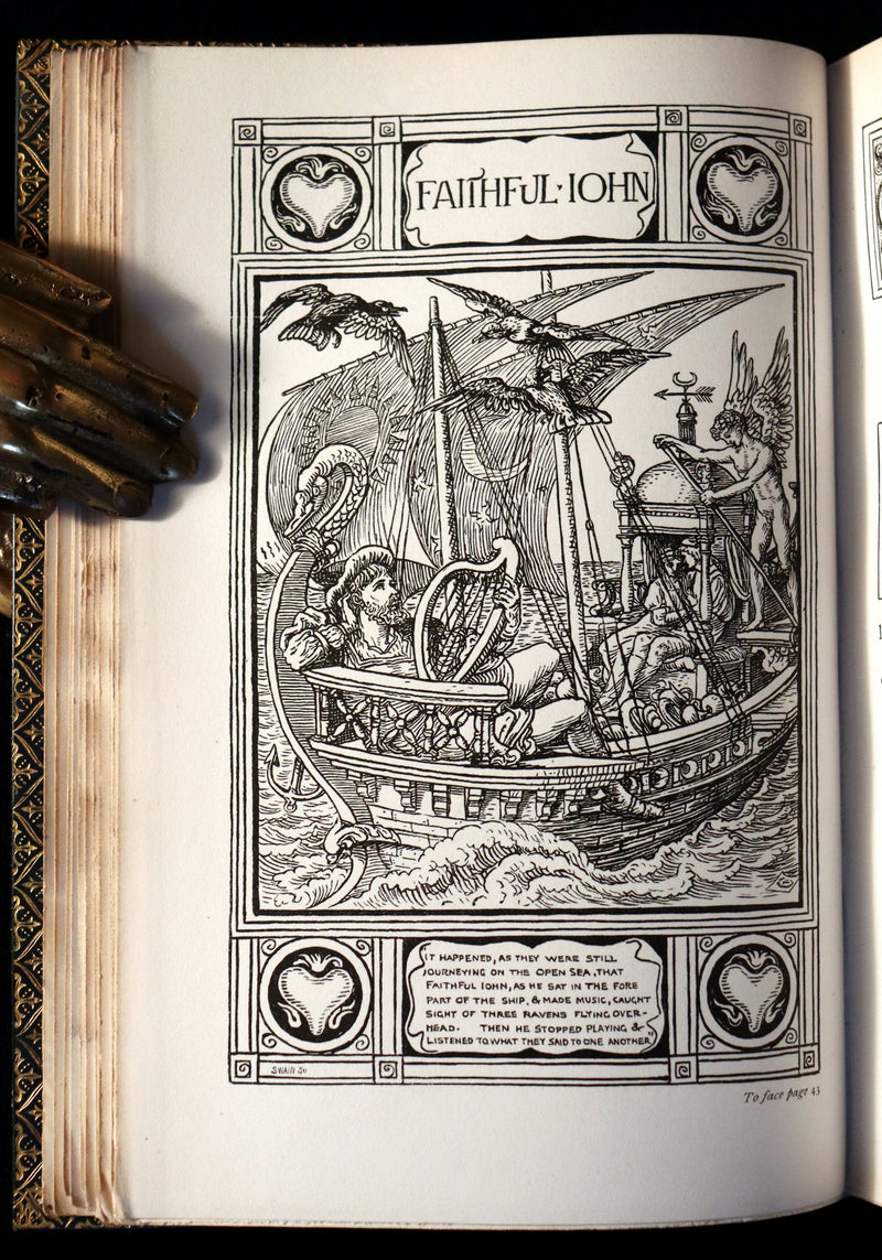 1882 First Edition bound by Riviere & Son - Brothers Grimm's FAIRY TALES illustrated by Walter Crane.