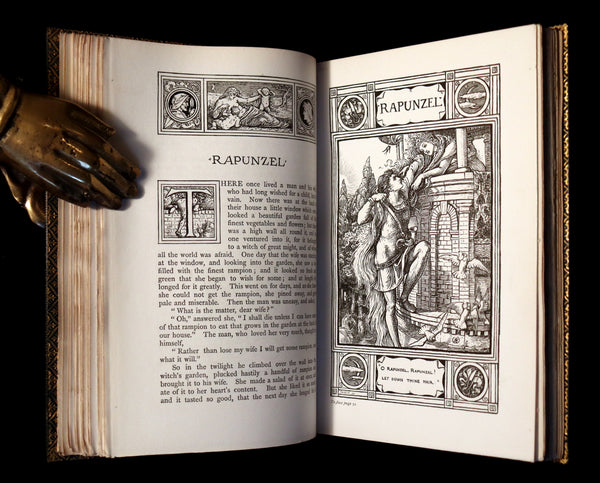 1882 First Edition bound by Riviere & Son - Brothers Grimm's FAIRY TALES illustrated by Walter Crane.