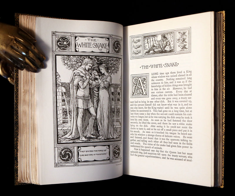 1882 First Edition bound by Riviere & Son - Brothers Grimm's FAIRY TALES illustrated by Walter Crane.