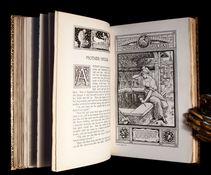 1882 First Edition bound by Riviere & Son - Brothers Grimm's FAIRY TALES illustrated by Walter Crane.