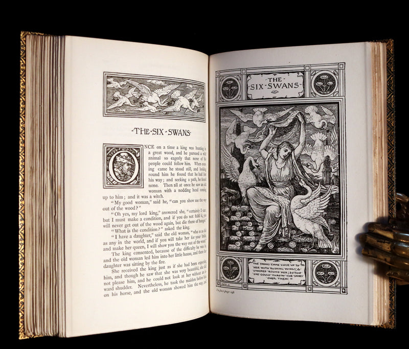 1882 First Edition bound by Riviere & Son - Brothers Grimm's FAIRY TALES illustrated by Walter Crane.