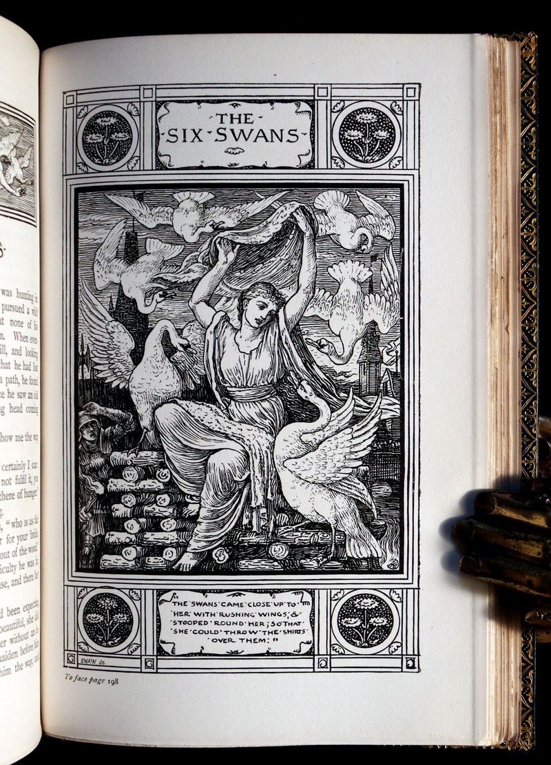 1882 First Edition bound by Riviere & Son - Brothers Grimm's FAIRY TALES illustrated by Walter Crane.