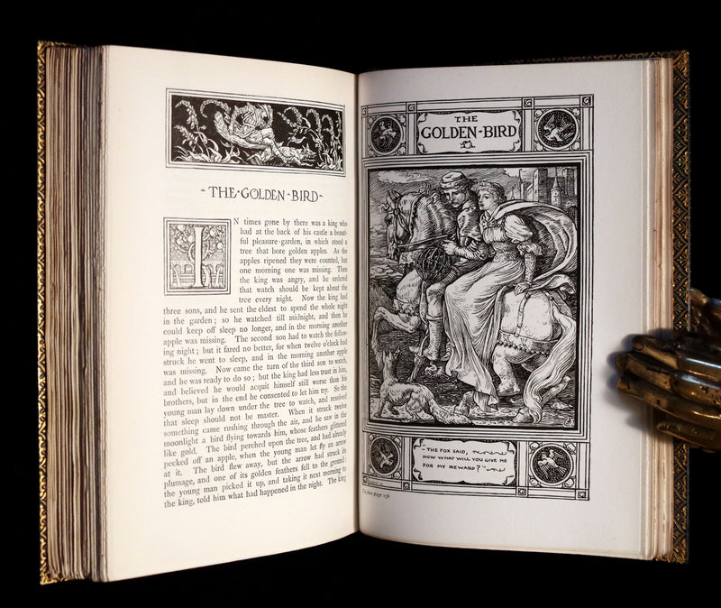 1882 First Edition bound by Riviere & Son - Brothers Grimm's FAIRY TALES illustrated by Walter Crane.