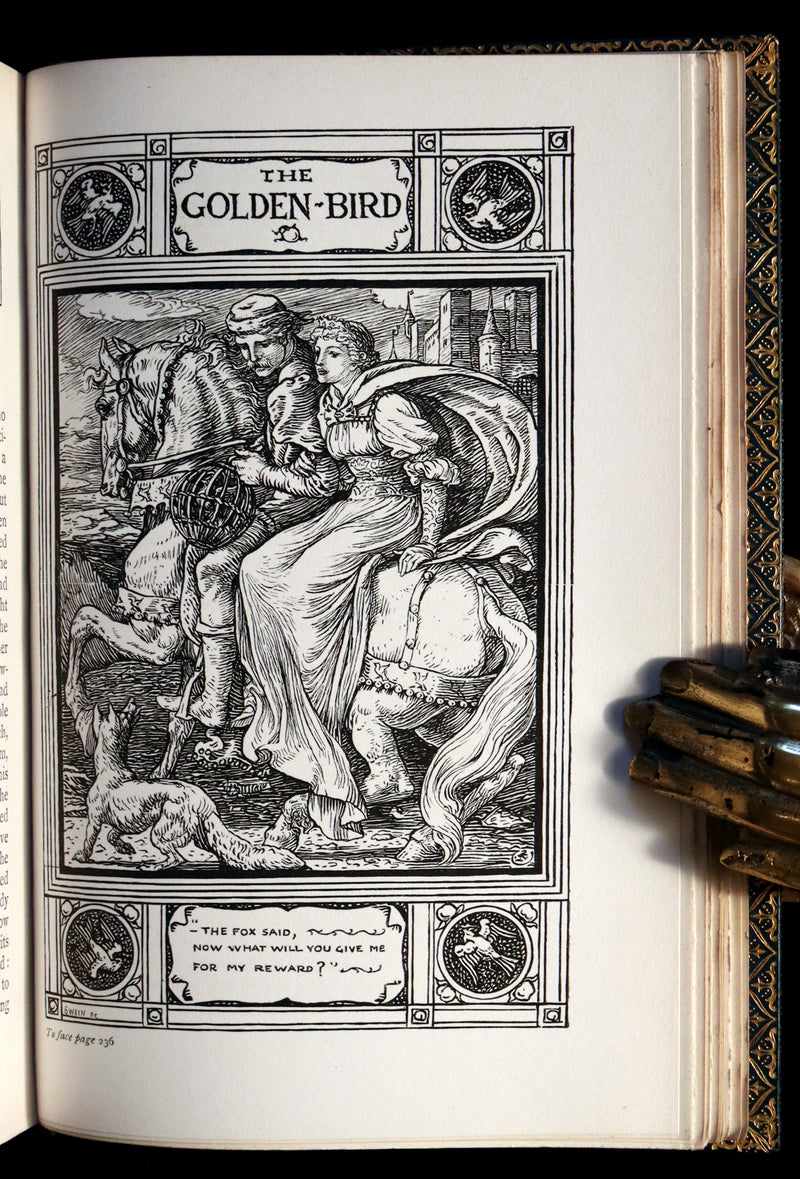 1882 First Edition bound by Riviere & Son - Brothers Grimm's FAIRY TALES illustrated by Walter Crane.