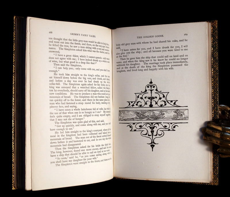 1882 First Edition bound by Riviere & Son - Brothers Grimm's FAIRY TALES illustrated by Walter Crane.