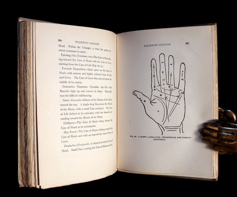 1897 Scarce Book - Practical Palmistry - CHIROMANCY by Edgar de Valcourt-Vermont (Comte C. de Saint-Germain).