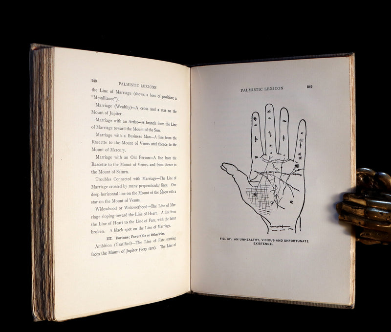1897 Scarce Book - Practical Palmistry - CHIROMANCY by Edgar de Valcourt-Vermont (Comte C. de Saint-Germain).