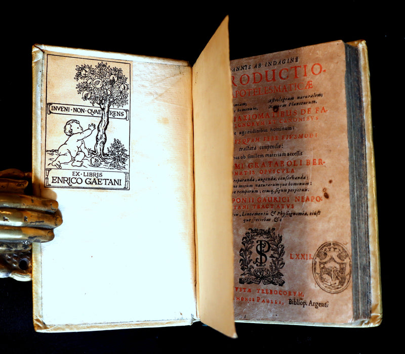 1672 Scarce Latin Vellum Book - Indagine's CHIROMANCY, PHYSIOGNOMY & ASTROLOGY.