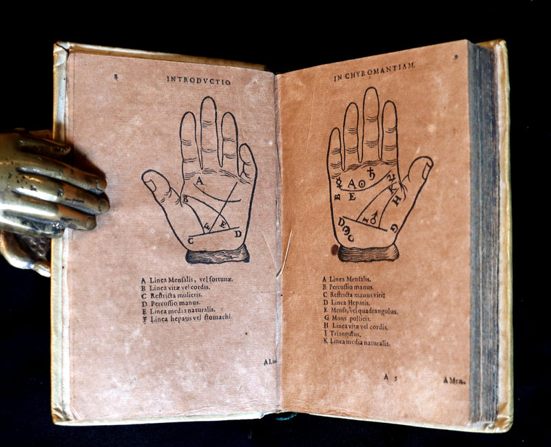 1672 Scarce Latin Vellum Book - Indagine's CHIROMANCY, PHYSIOGNOMY & ASTROLOGY.