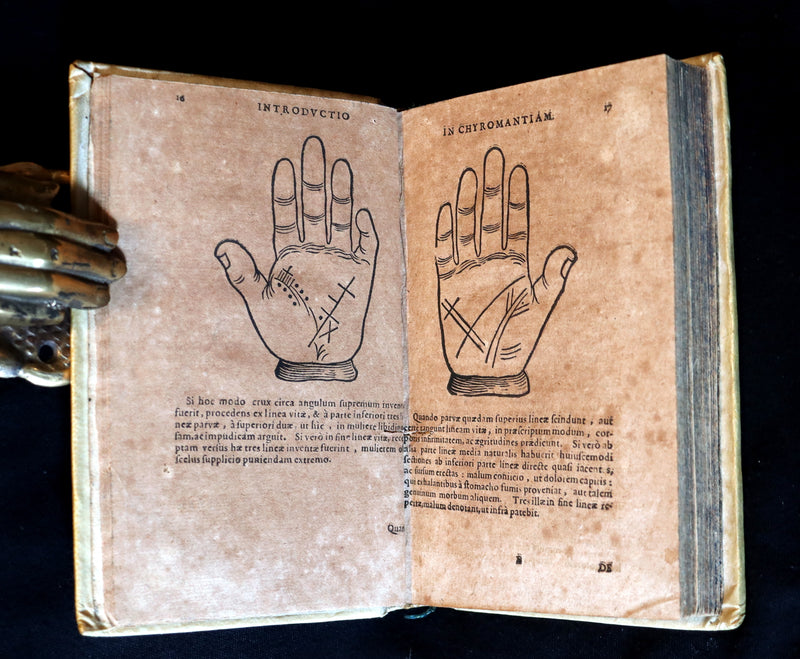 1672 Scarce Latin Vellum Book - Indagine's CHIROMANCY, PHYSIOGNOMY & ASTROLOGY.
