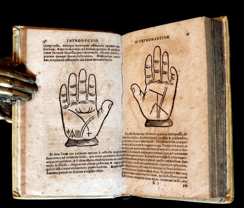 1672 Scarce Latin Vellum Book - Indagine's CHIROMANCY, PHYSIOGNOMY & ASTROLOGY.
