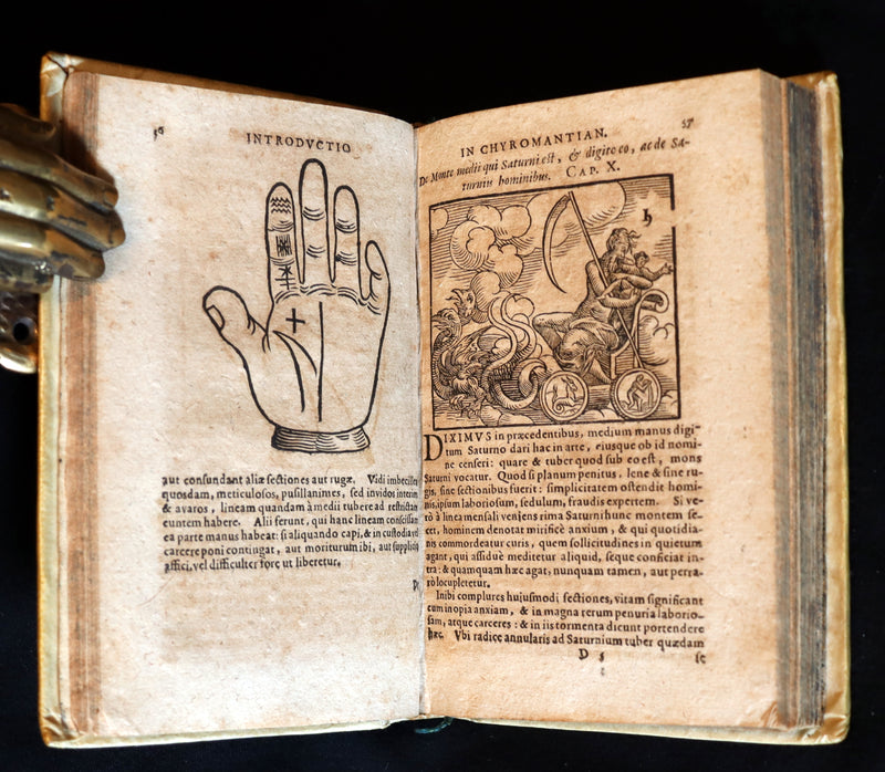 1672 Scarce Latin Vellum Book - Indagine's CHIROMANCY, PHYSIOGNOMY & ASTROLOGY.