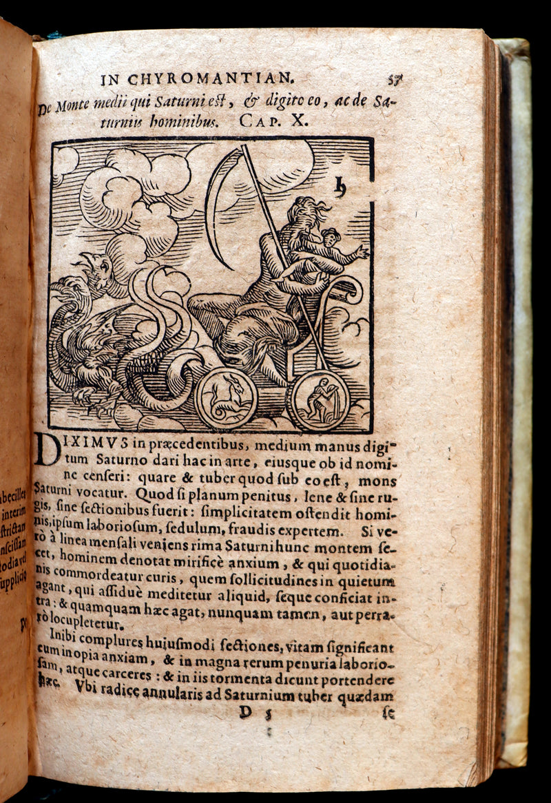 1672 Scarce Latin Vellum Book - Indagine's CHIROMANCY, PHYSIOGNOMY & ASTROLOGY.