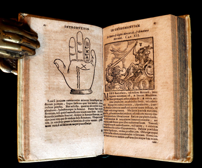1672 Scarce Latin Vellum Book - Indagine's CHIROMANCY, PHYSIOGNOMY & ASTROLOGY.