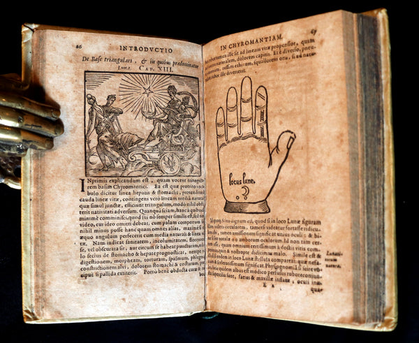 1672 Scarce Latin Vellum Book - Indagine's CHIROMANCY, PHYSIOGNOMY & ASTROLOGY.