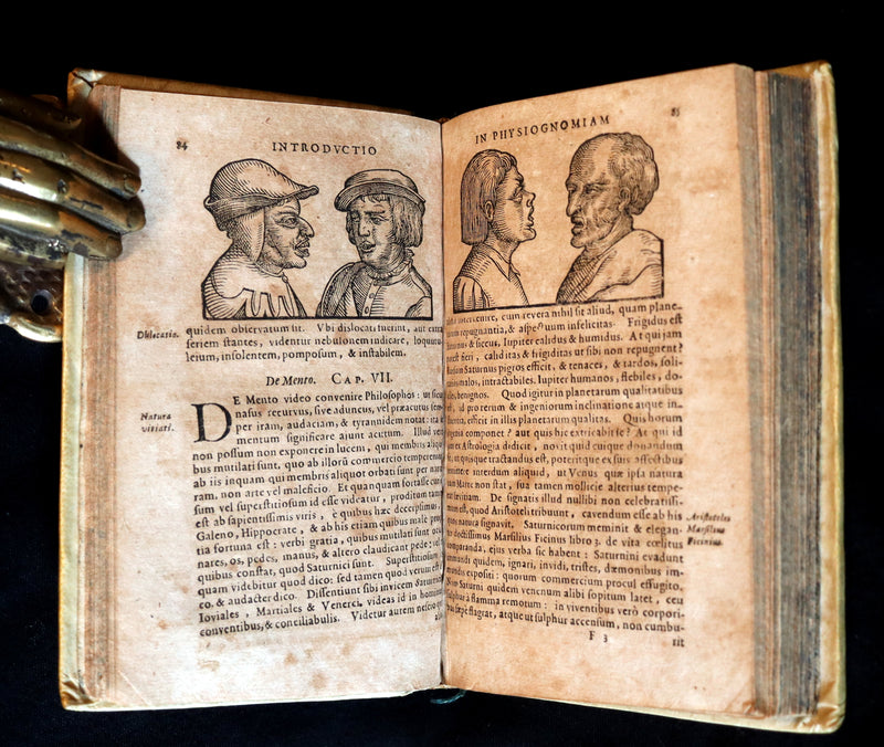 1672 Scarce Latin Vellum Book - Indagine's CHIROMANCY, PHYSIOGNOMY & ASTROLOGY.