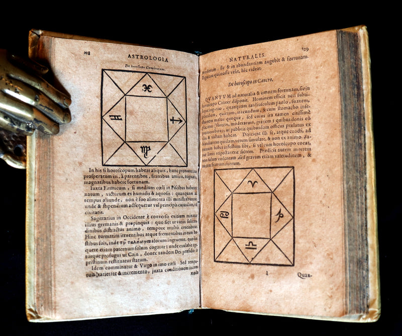 1672 Scarce Latin Vellum Book - Indagine's CHIROMANCY, PHYSIOGNOMY & ASTROLOGY.