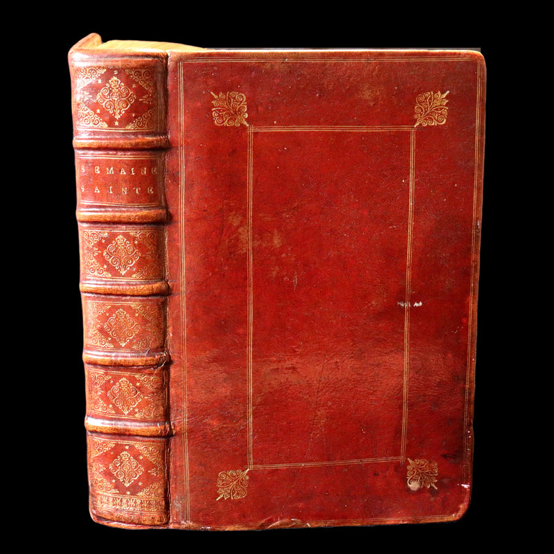 1698 Rare French Latin Book ~ The Office of Holy Week dedicated to the Duchess of Bourgogne. L'Office de la Semaine Sainte.