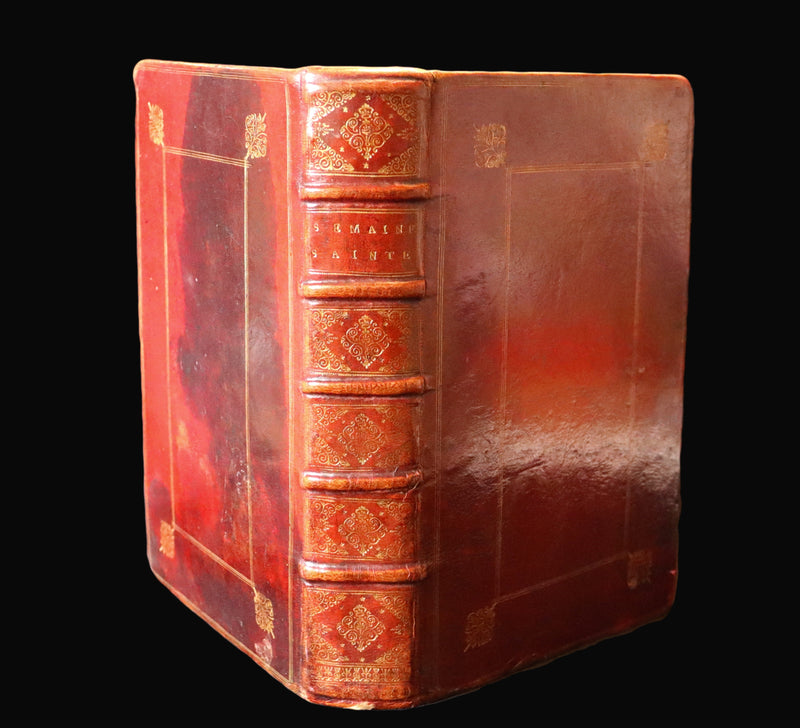 1698 Rare French Latin Book ~ The Office of Holy Week dedicated to the Duchess of Bourgogne. L'Office de la Semaine Sainte.