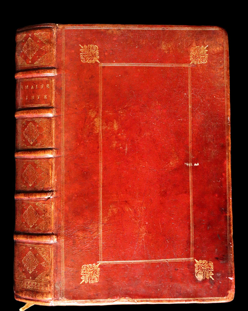 1698 Rare French Latin Book ~ The Office of Holy Week dedicated to the Duchess of Bourgogne. L'Office de la Semaine Sainte.