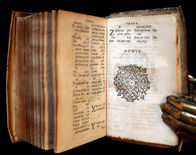 1630 Scarce Latin Vellum Book - LACTANTIUS' Divine Institutes & The PHOENIX.