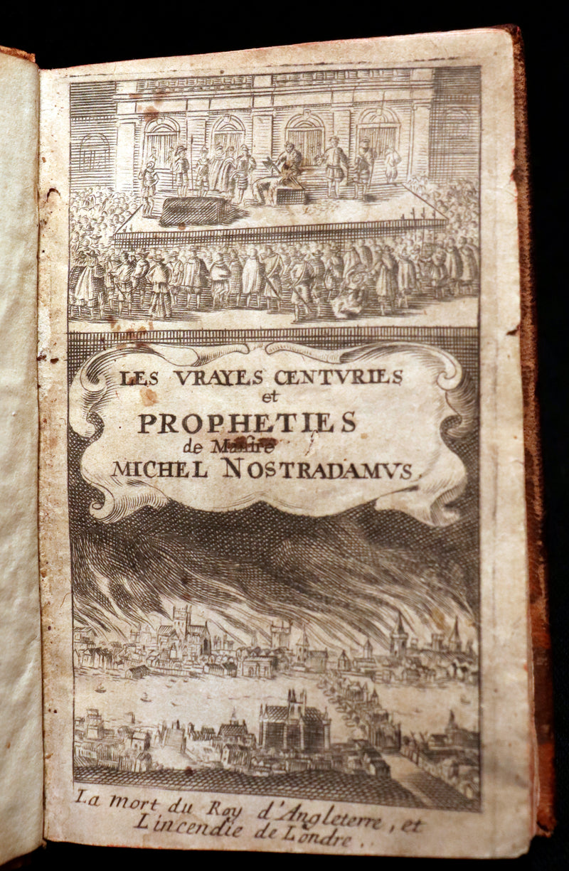 1668 Scarce French Book ~ NOSTRADAMUS Prophecies ~ Les Vrayes Centuries et Propheties de Michel Nostradamus.