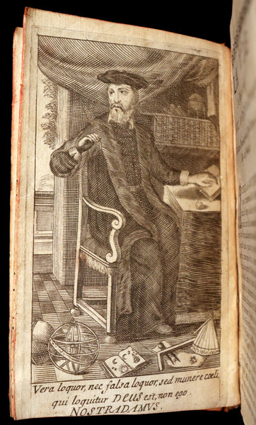 1668 Scarce French Book ~ NOSTRADAMUS Prophecies ~ Les Vrayes Centuries et Propheties de Michel Nostradamus.