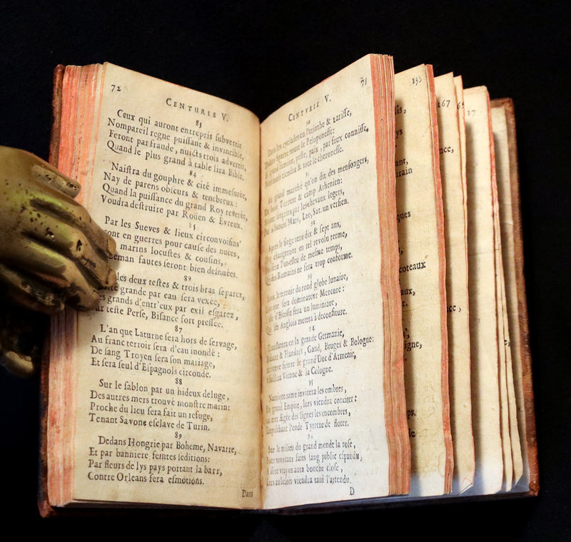 1668 Scarce French Book ~ NOSTRADAMUS Prophecies ~ Les Vrayes Centuries et Propheties de Michel Nostradamus.