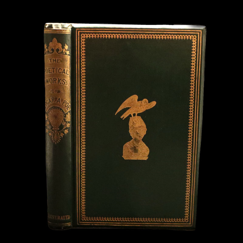1852 Rare Victorian Book - The Poetical Works of EDGAR ALLAN POE. Complete Edition Illustrated.