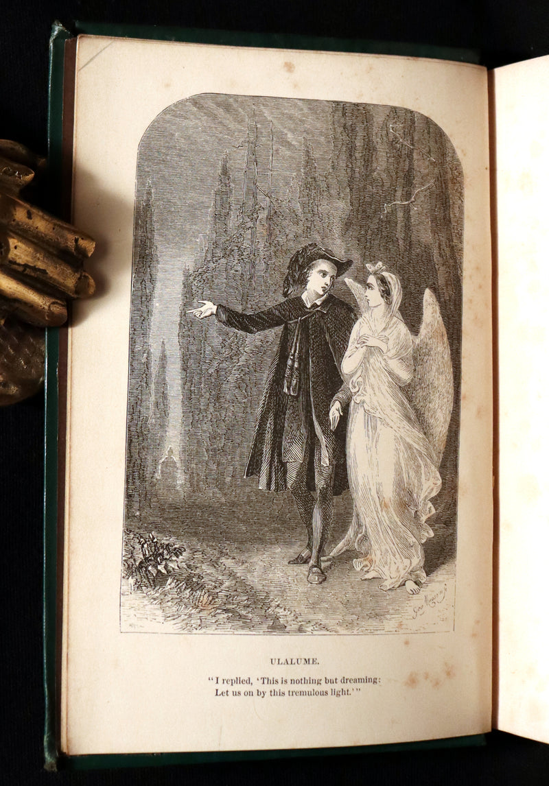 1852 Rare Victorian Book - The Poetical Works of EDGAR ALLAN POE. Complete Edition Illustrated.