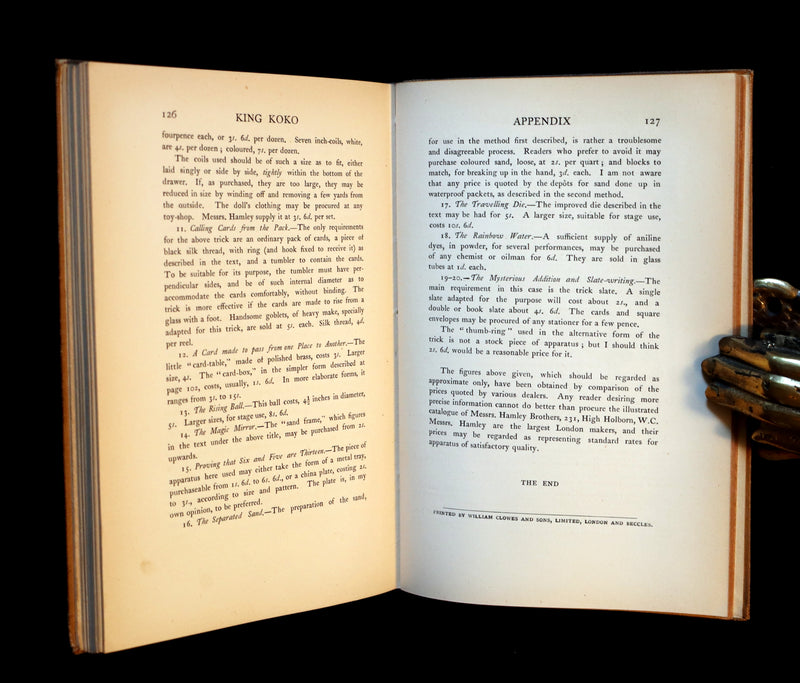 1904 First Edition - CONJURING throughout a Fairy Tale - King Koko by Professor Hoffmann.