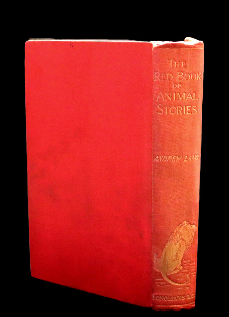 1899 Rare 1stED - The RED BOOK of ANIMAL STORIES by Andrew Lang Illustrated by H.J. Ford.