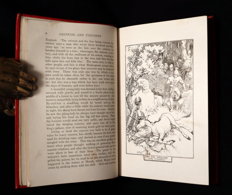 1899 Rare 1stED - The RED BOOK of ANIMAL STORIES by Andrew Lang Illustrated by H.J. Ford.
