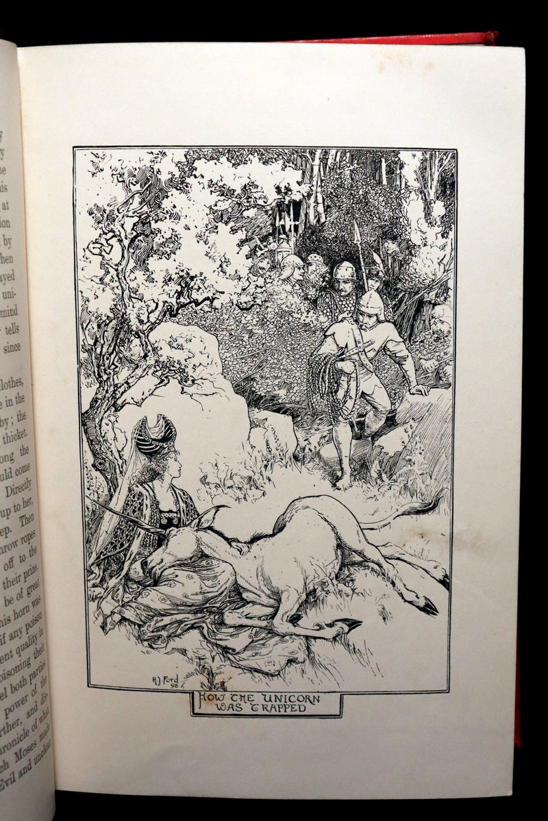 1899 Rare 1stED - The RED BOOK of ANIMAL STORIES by Andrew Lang Illustrated by H.J. Ford.