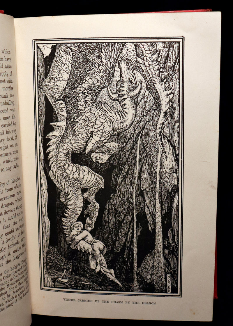 1899 Rare 1stED - The RED BOOK of ANIMAL STORIES by Andrew Lang Illustrated by H.J. Ford.