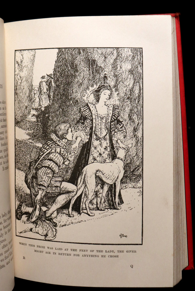 1899 Rare 1stED - The RED BOOK of ANIMAL STORIES by Andrew Lang Illustrated by H.J. Ford.