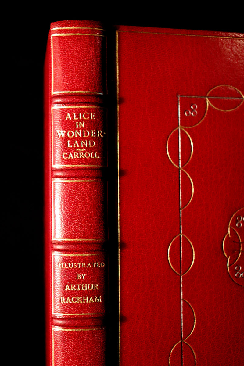 1909 Bayntun-Riviere Binding - Alice's Adventures in Wonderland, illustrated by Arthur Rackham with a poem by Austin Dobson.