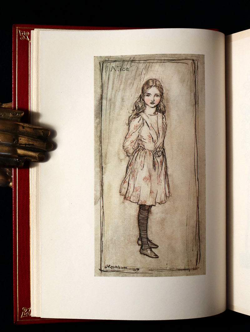 1909 Bayntun-Riviere Binding - Alice's Adventures in Wonderland, illustrated by Arthur Rackham with a poem by Austin Dobson.