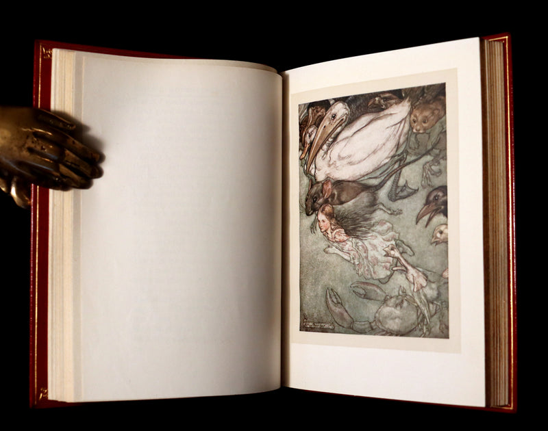 1909 Bayntun-Riviere Binding - Alice's Adventures in Wonderland, illustrated by Arthur Rackham with a poem by Austin Dobson.
